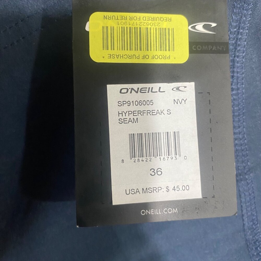 NWT $45 ONeill Hyperfreak 21" Stretch Boardshorts Mens Size 36 Blue Swimwear Sho - Picture 7 of 13